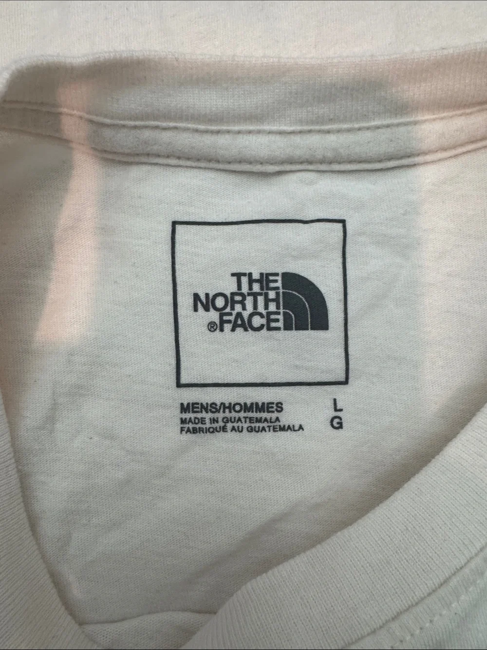 The North Face White Logo Tee with Scenic Graphic